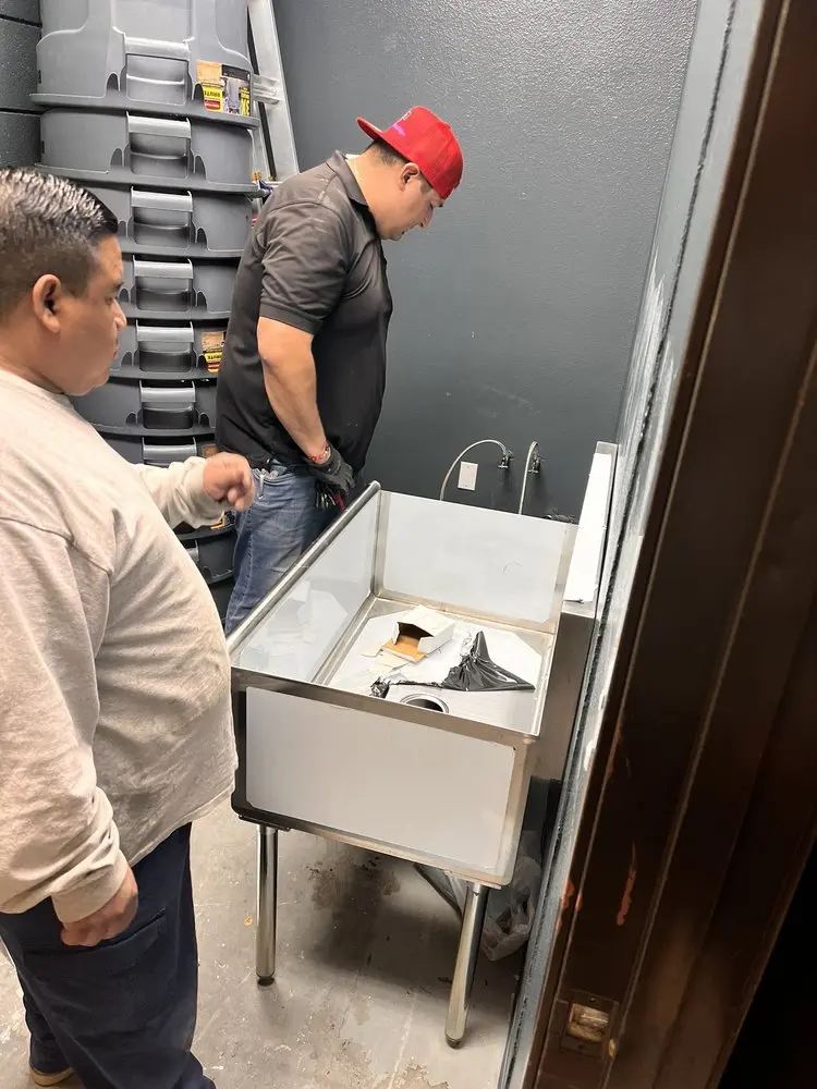 Commercial plumbing and sink installation in Muirhead